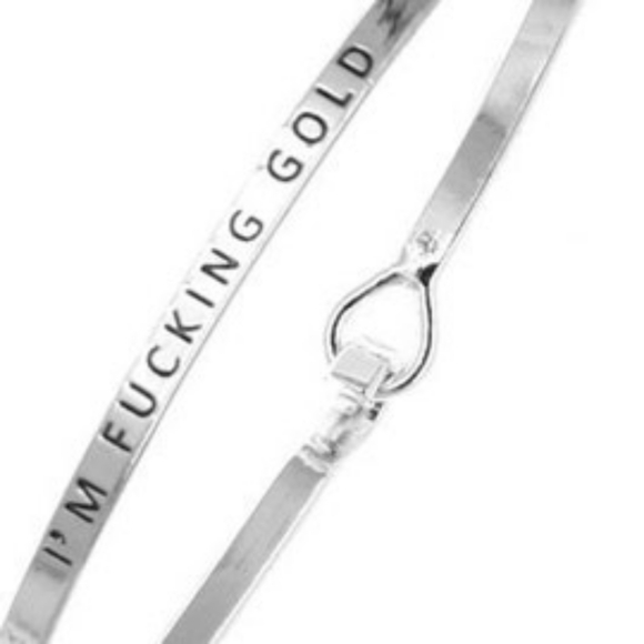 I'm Fxxking Gold Bracelet - Picture 1 of 1